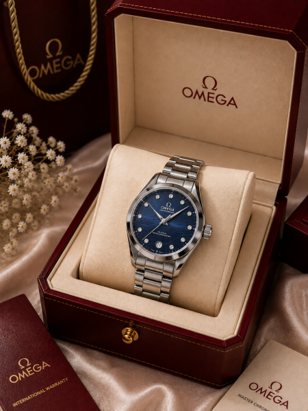 اوميجا Navy Silver