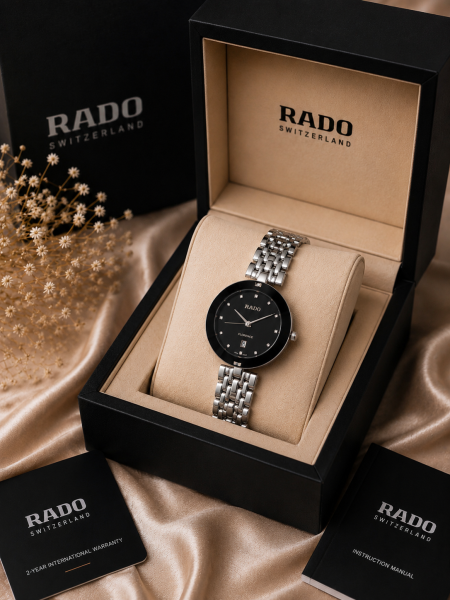 رادو (جودة مرتفعة جداً ) Black Silver
